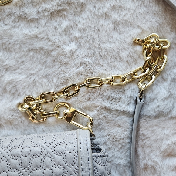Tory Burch Gray Quilted Crossbody Bag - Picture 5 of 8